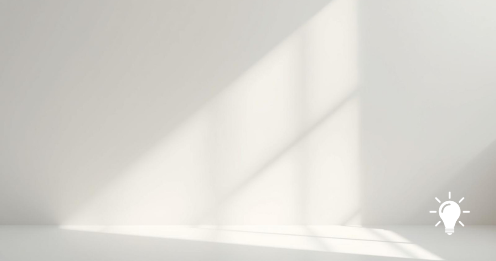 oft daylight filtering through window, gentle light rays, minimal composition, calm and airy mood