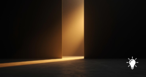 soft golden light entering darkness, abstract and gentle