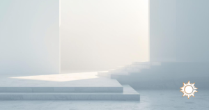 朝のやわらかな光が差し込む静かな風景。