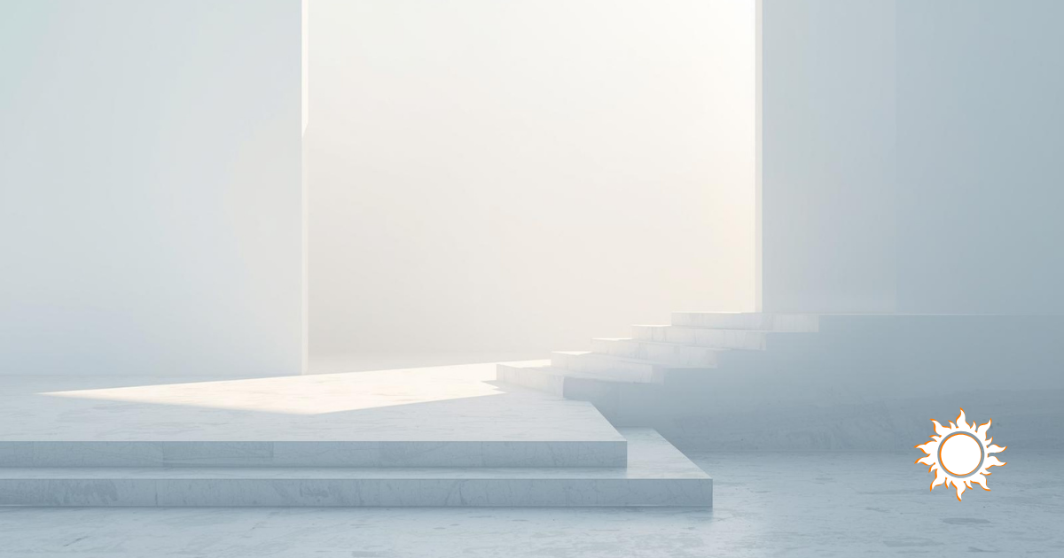 朝のやわらかな光が差し込む静かな風景。